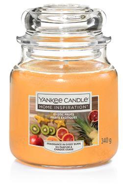 YANKEE CANDLE Yankee Candle Home Inspiration fragranza Exotic Fruits (frutti esotici) candela media